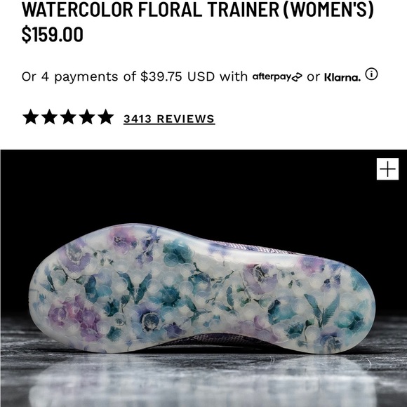 No Bull Watercolor Floral Trainer - Picture 3 of 5